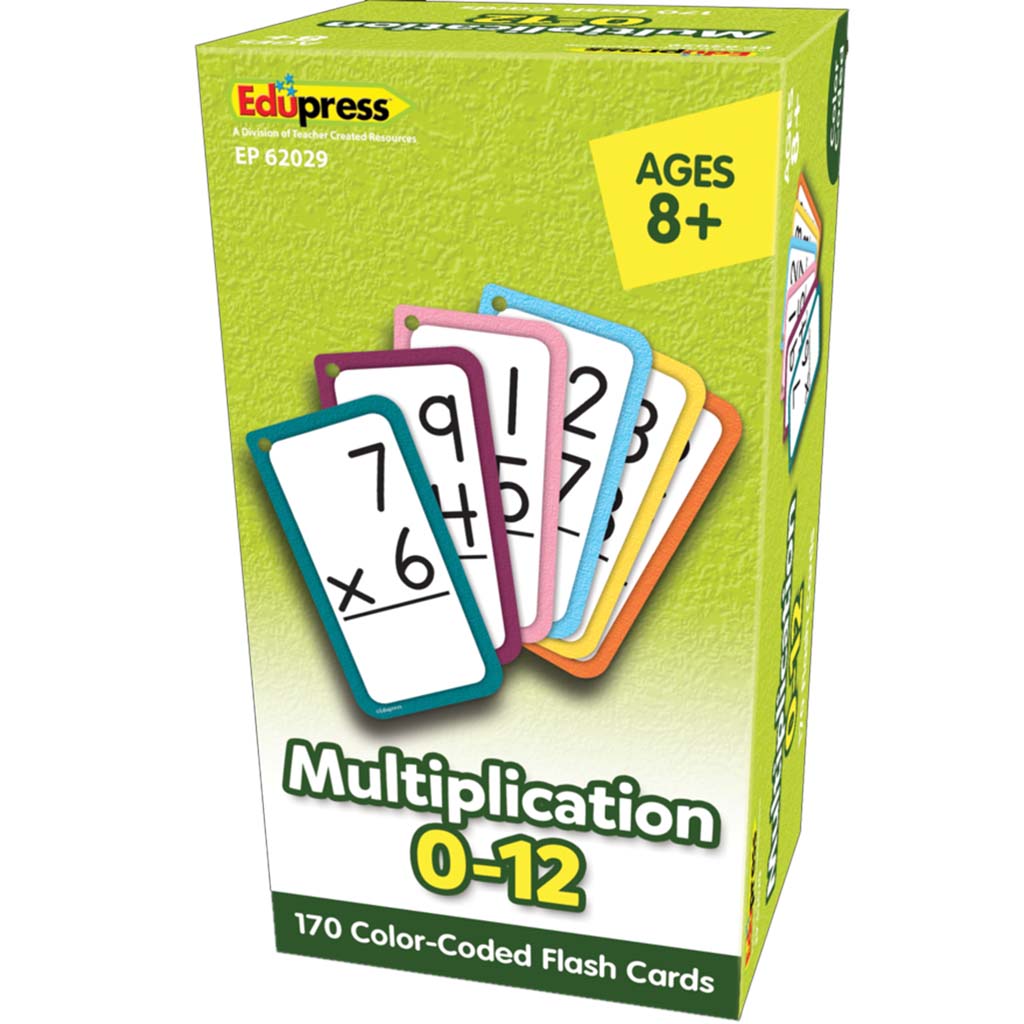 Multiplication Flash Cards - All Facts 0-12