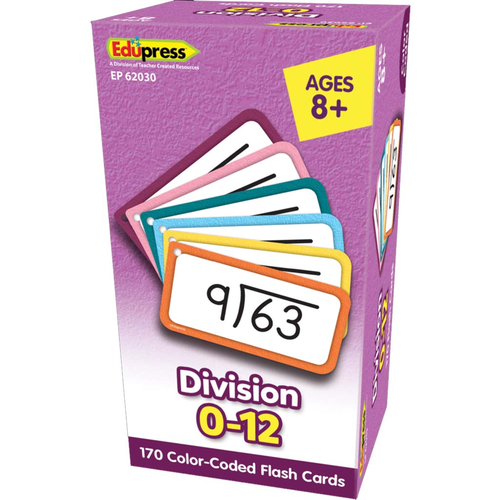 Division Flash Cards - All Facts 0?12