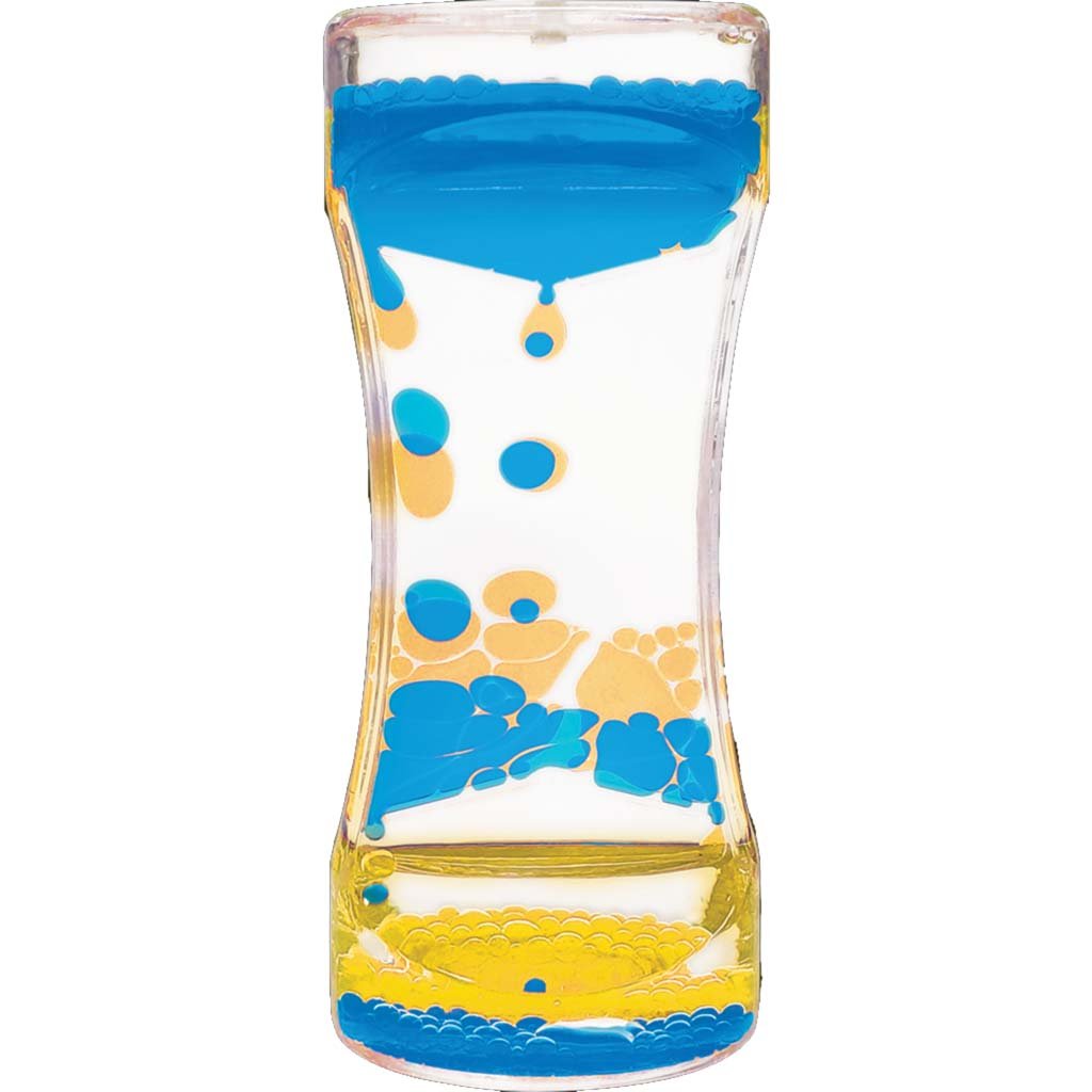 Blue &amp; Yellow Liquid Motion Bubbler