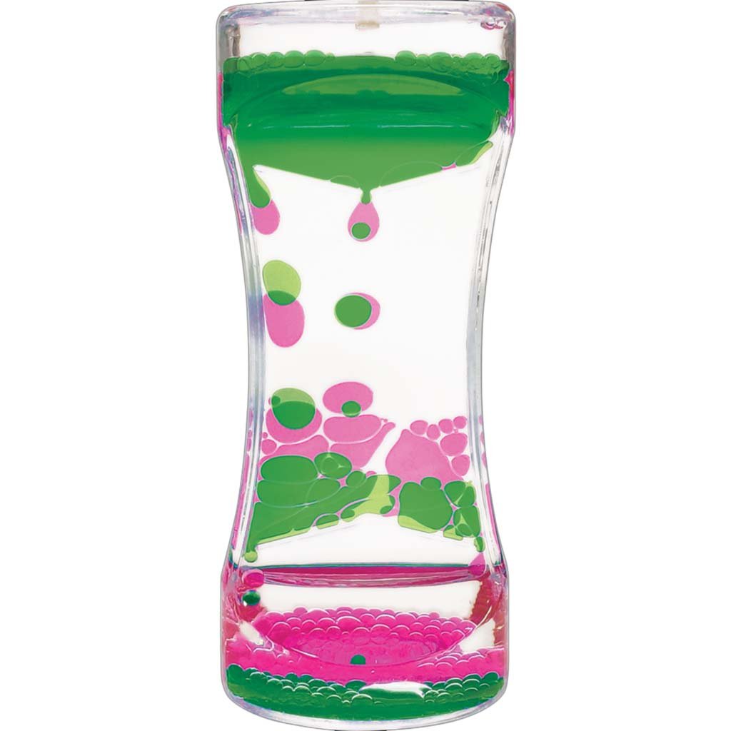 Pink &amp; Green Liquid Motion Bubbler