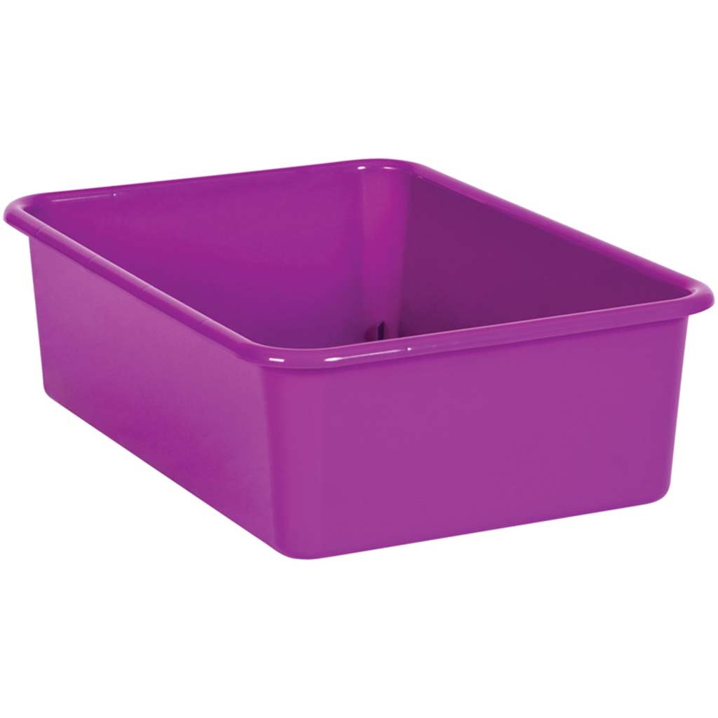 Plastic Storage Bin Large Purple