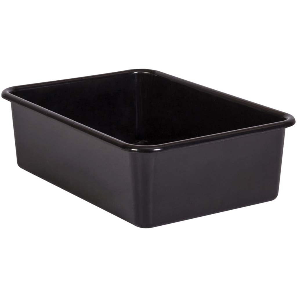 Plastic Storage Bin Large Black