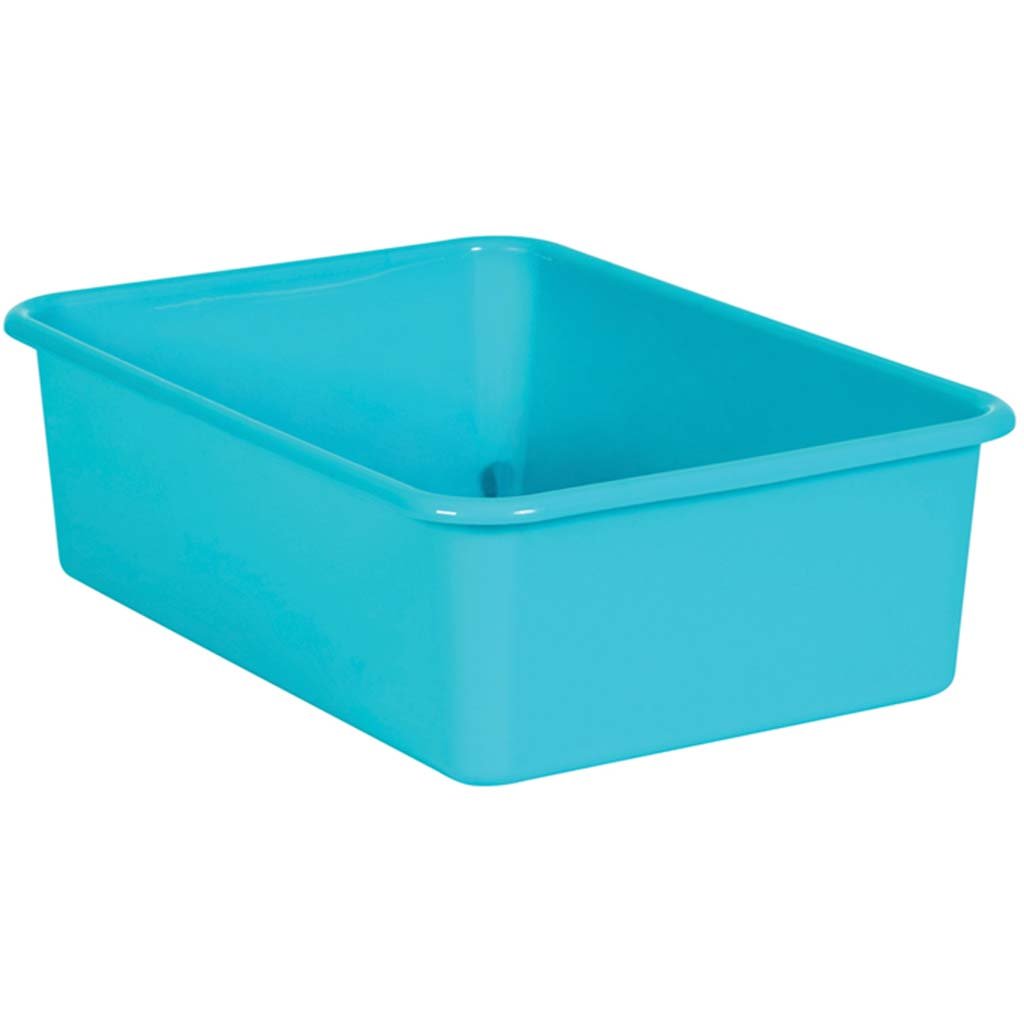 Plastic Storage Bin Large Teal
