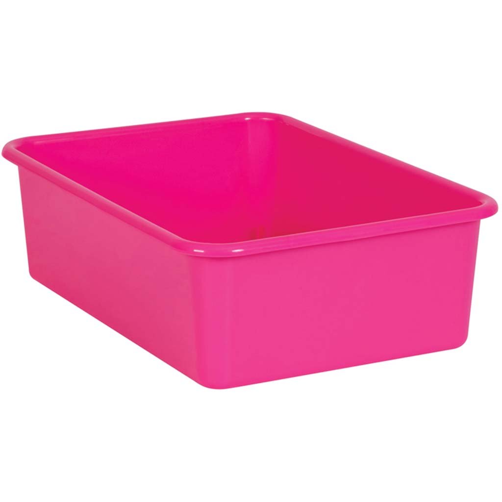 Plastic Storage Bin Large Pink
