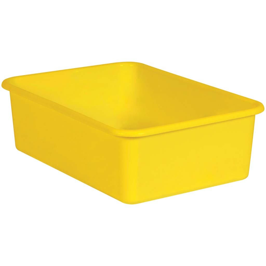 Plastic Storage Bin Large Yellow