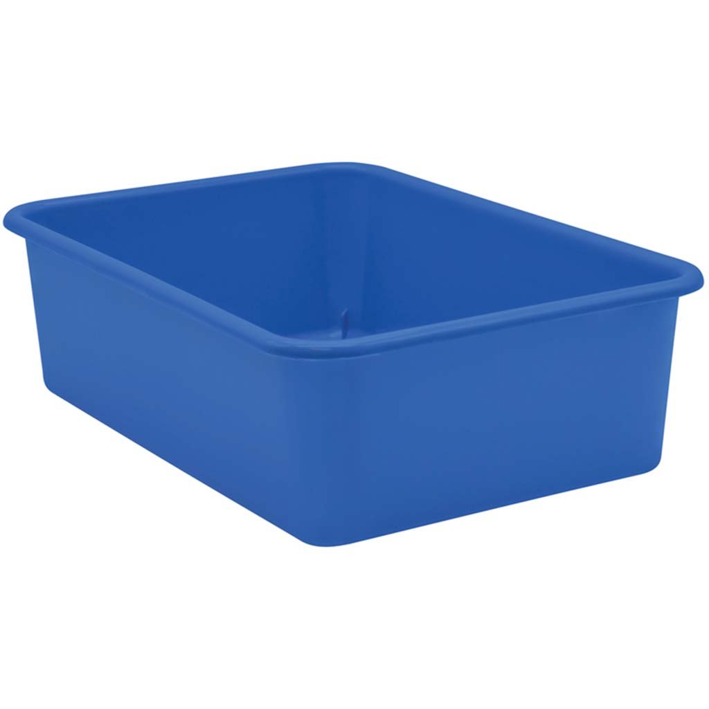 Plastic Storage Bin Large Blue
