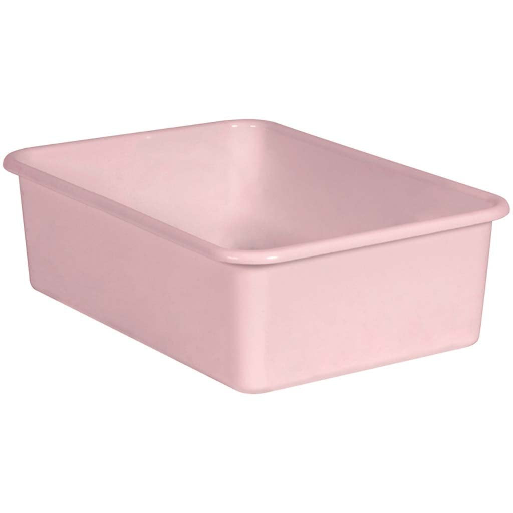 Plastic Storage Bin Large Blush