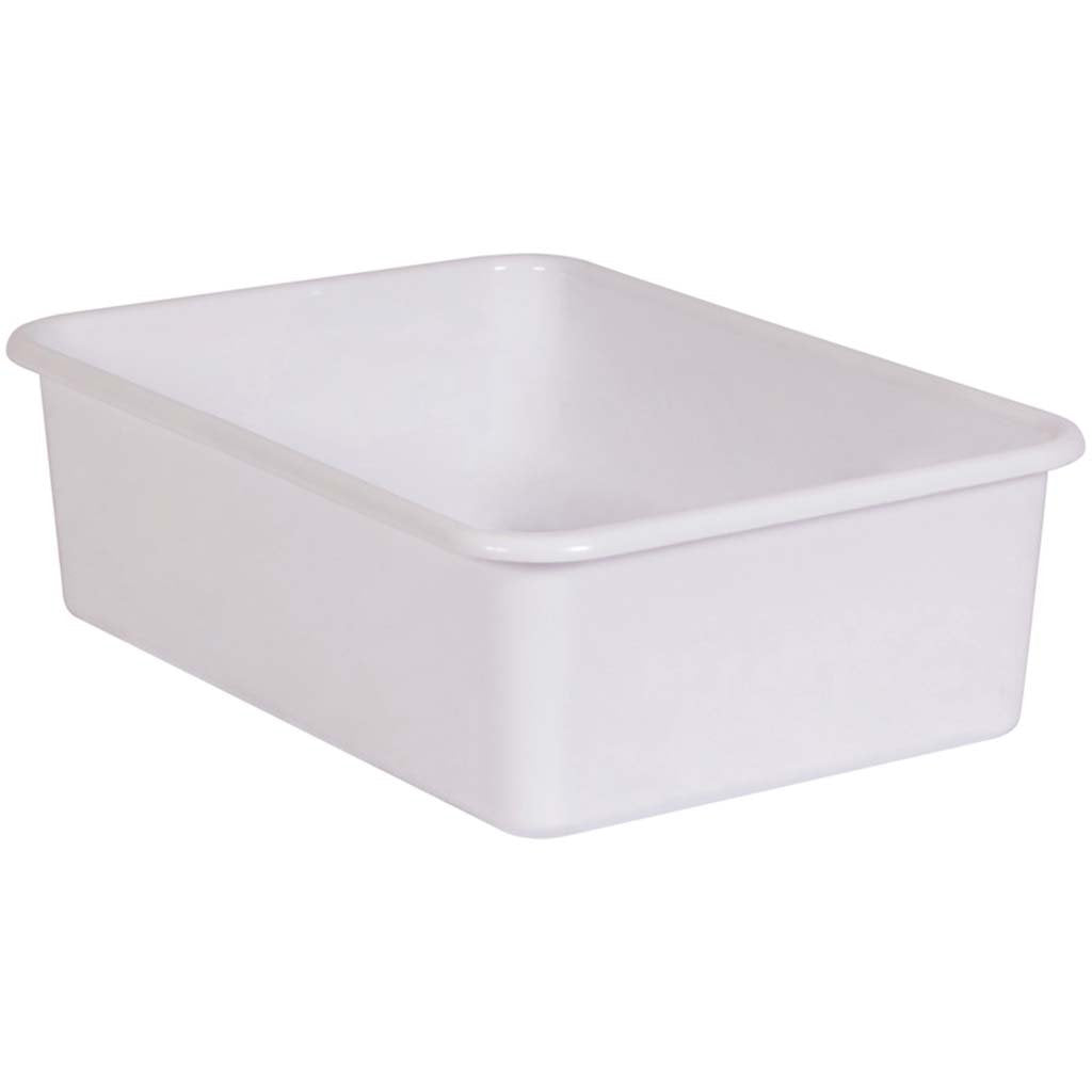 Plastic Storage Bin Large White