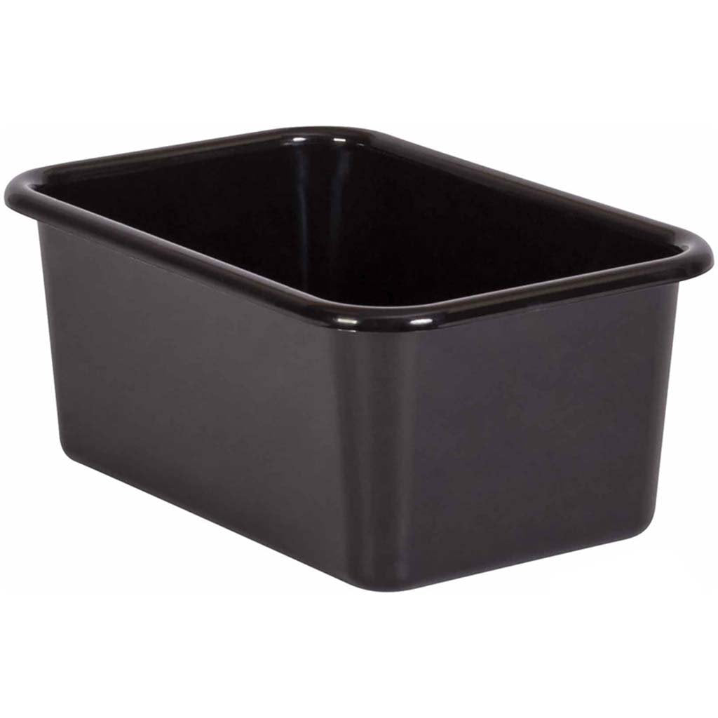 Plastic Storage Bin Small Black