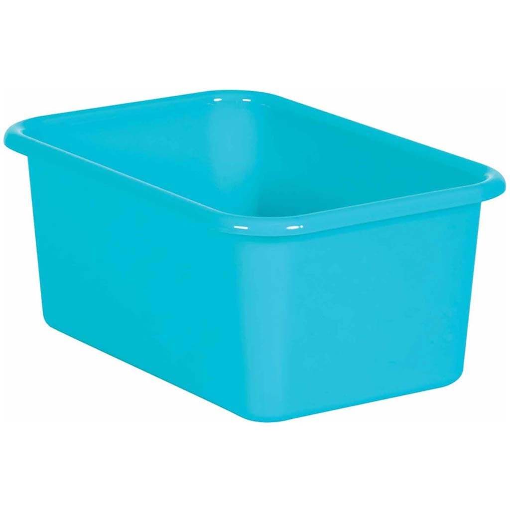 Plastic Storage Bin Small Teal