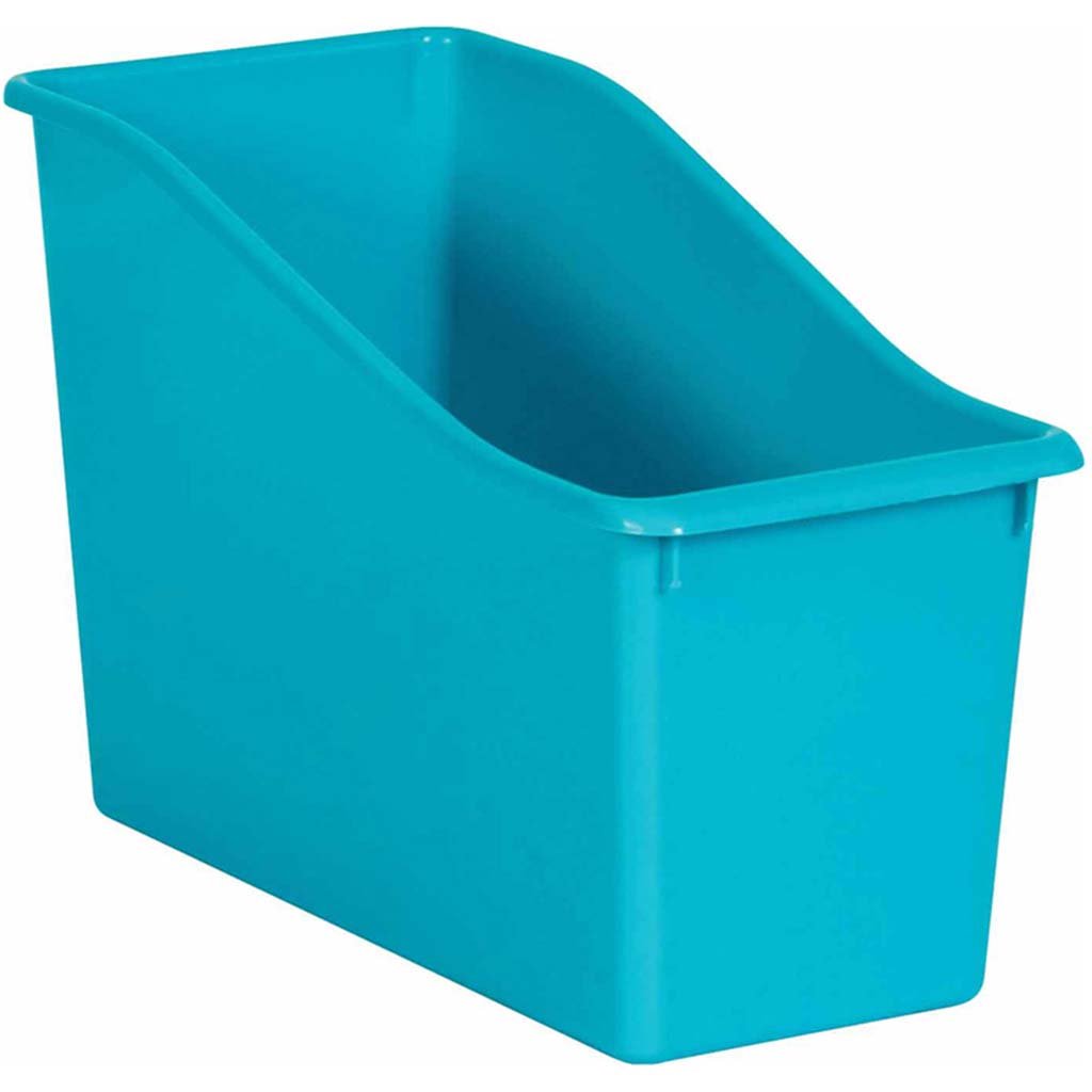 Plastic Book Bin Teal