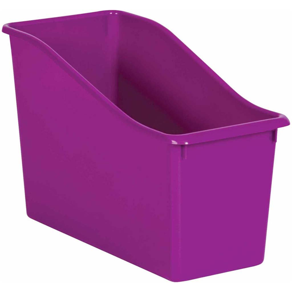 Plastic Book Bin Purple