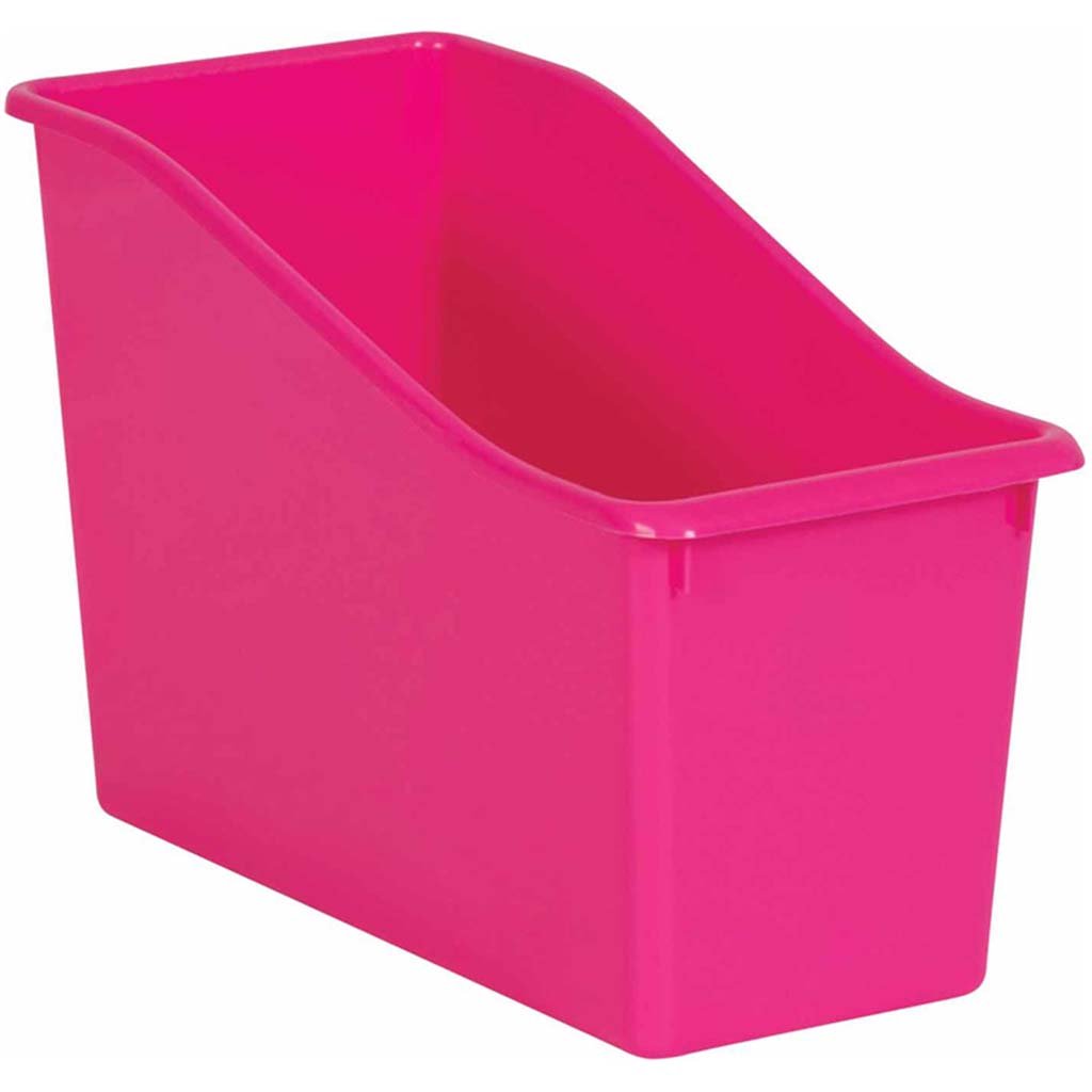 Plastic Book Bin Pink
