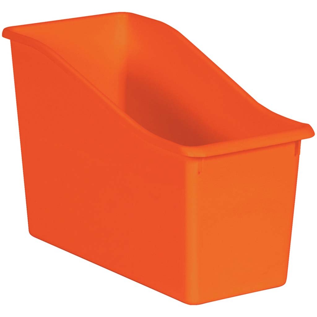 Plastic Book Bin Orange