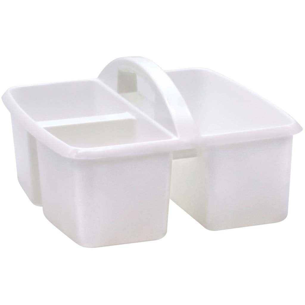 Plastic Storage Caddy White