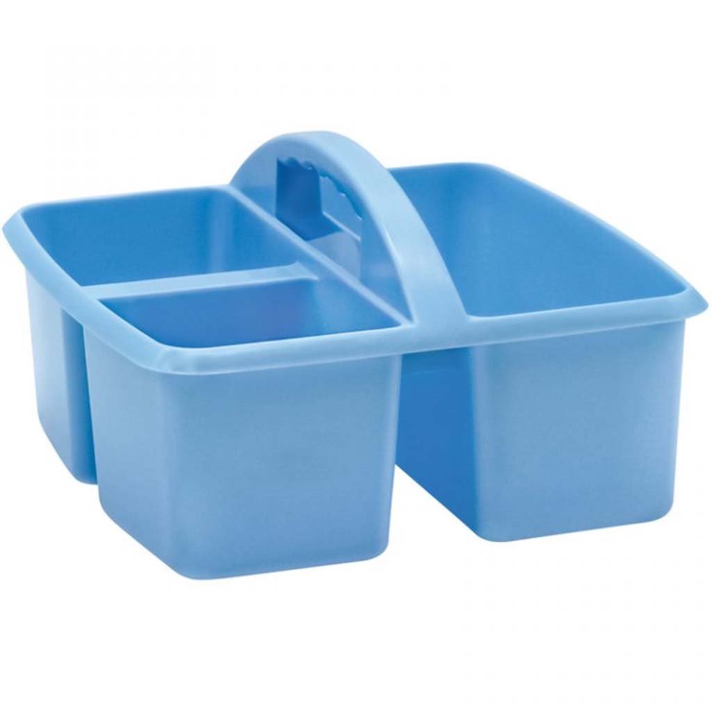 Plastic Storage Caddy Light Blue