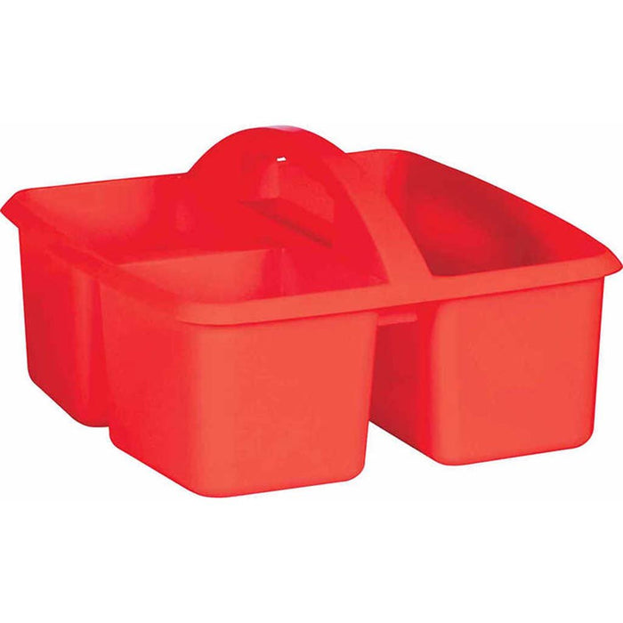 Plastic Storage Caddy Red