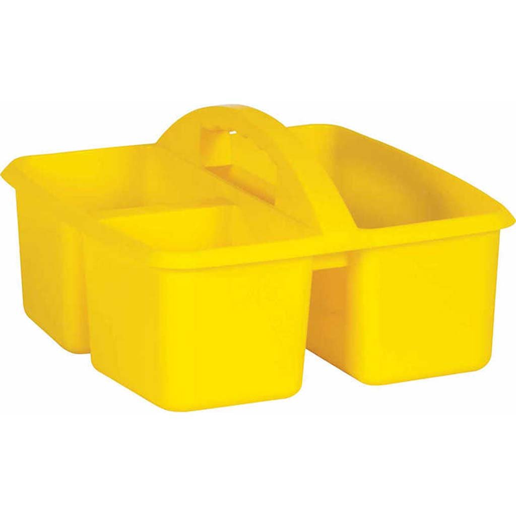 Plastic Storage Caddy Yellow