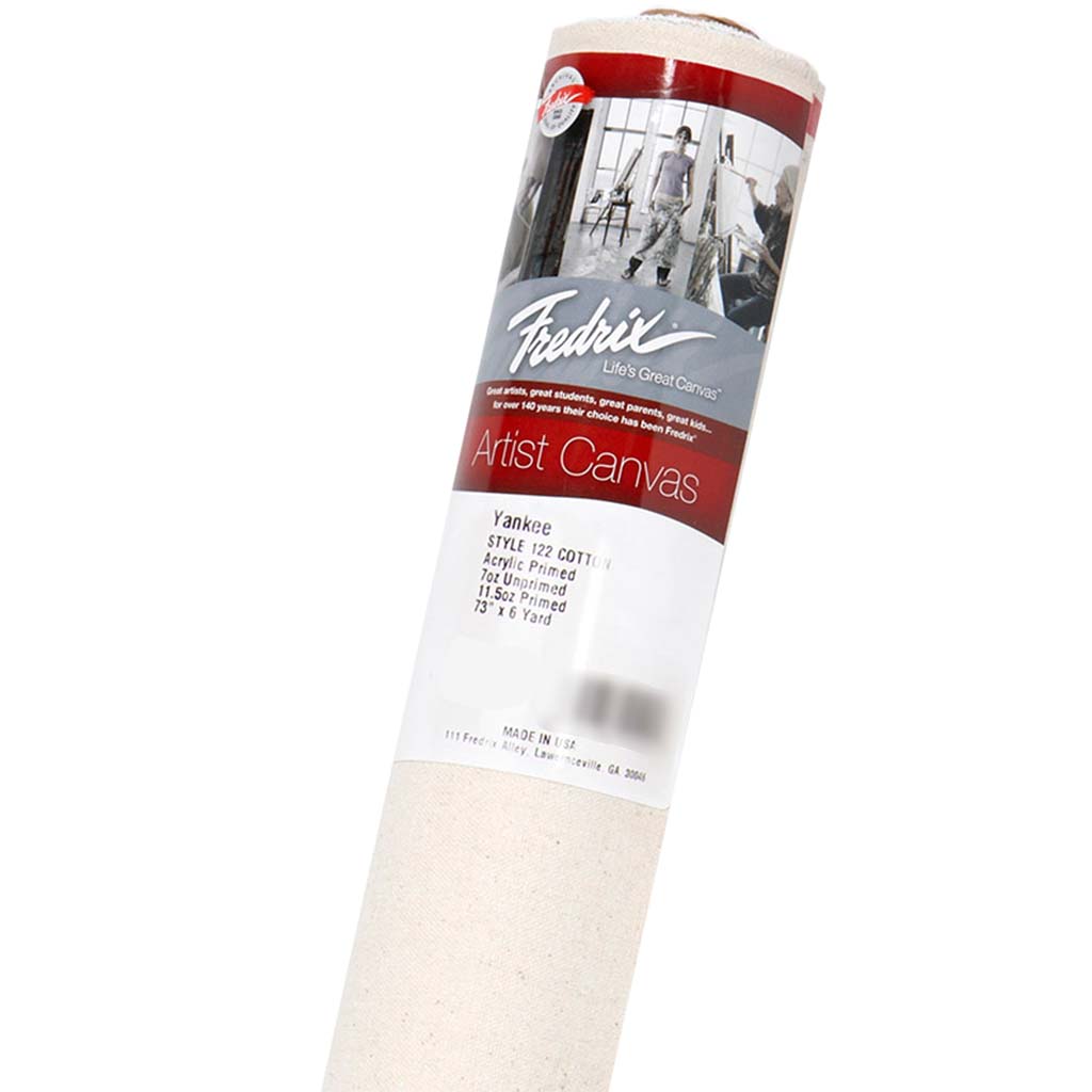 Artist Series 122 Yankee 11.5oz Primed Cotton Canvas Rolls 73in x 3yd