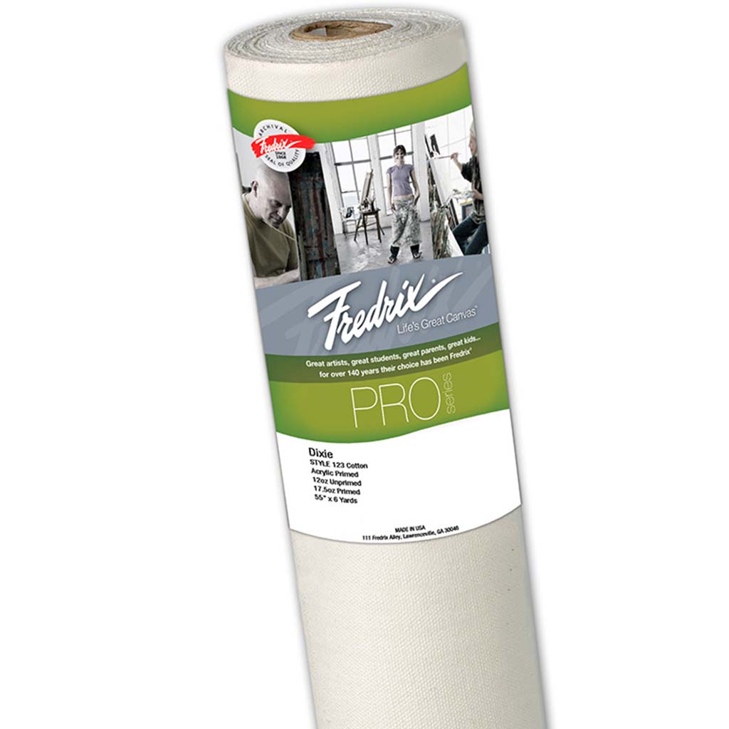 PRO Series 123 Dixie 17.5oz Primed Cotton Rolls 72in x 12yds