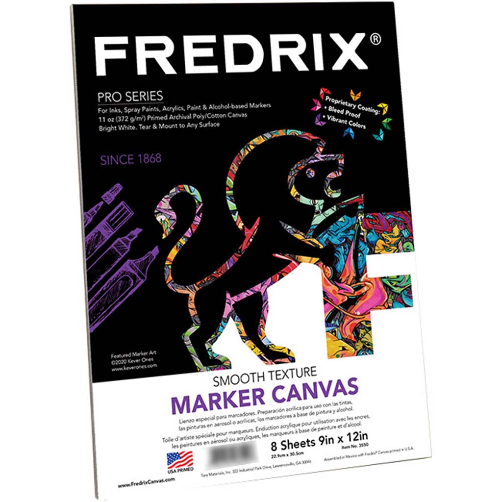 Fredrix Marker Canvas Pad 9in x 12in