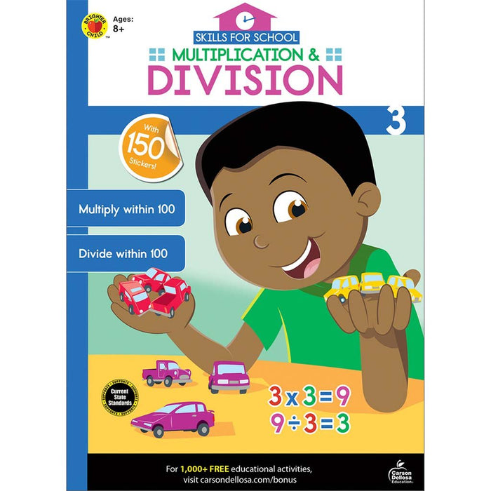 Skills for School Multiplication & Division, Grade 3