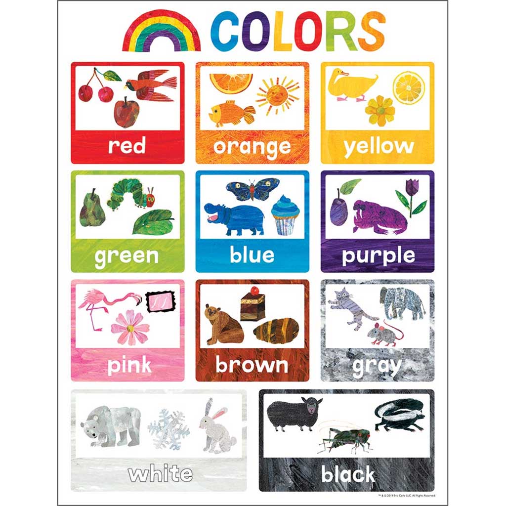 World of Eric Carle Colors Chart Grade PK-2