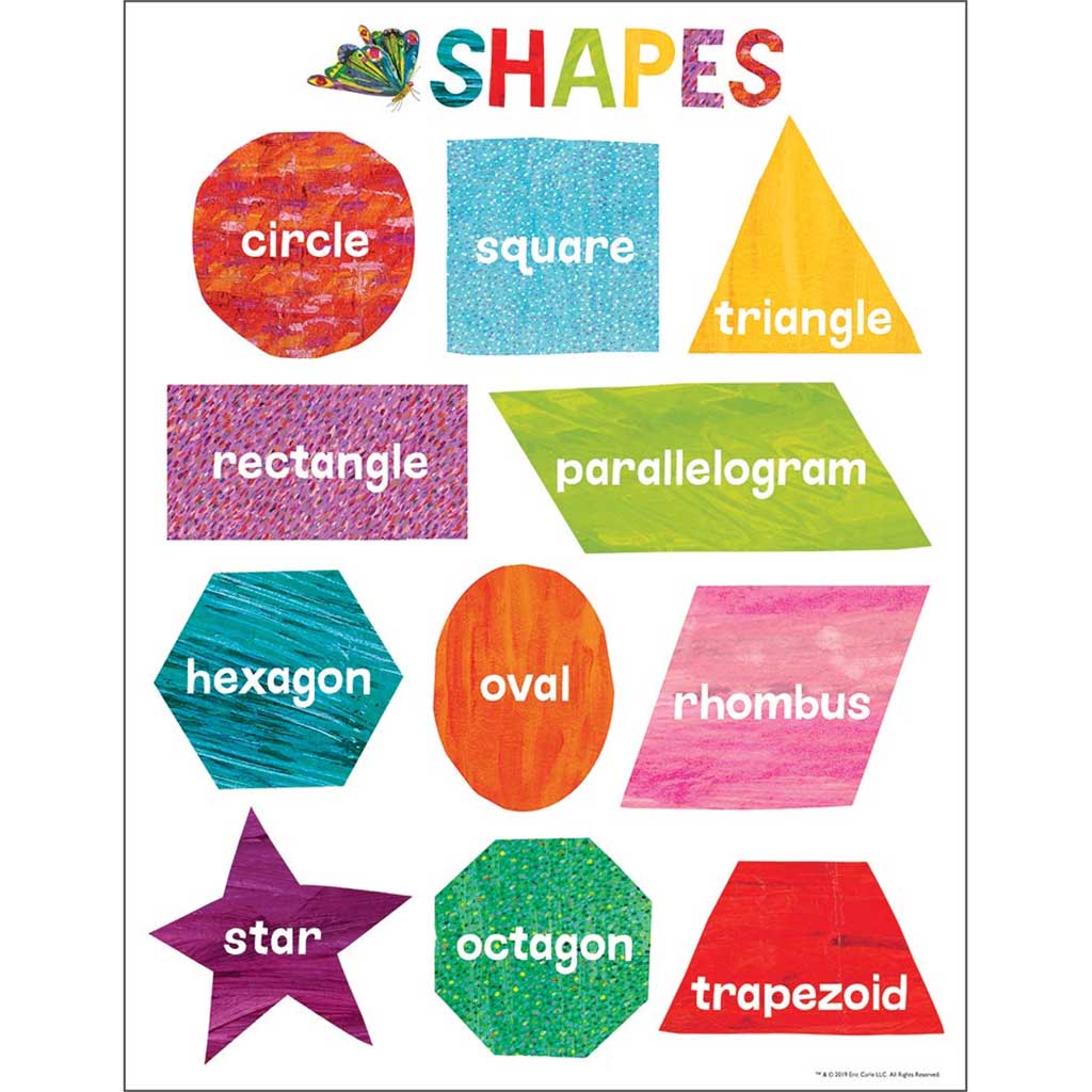 World of Eric Carle Shapes Chart Grade PK-2