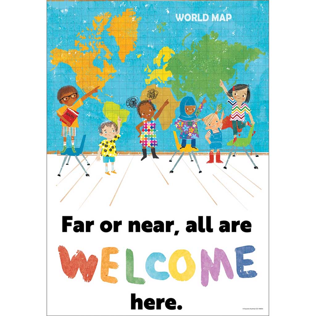 All Are Welcome Far Or Near All Are Welcome Here Poster