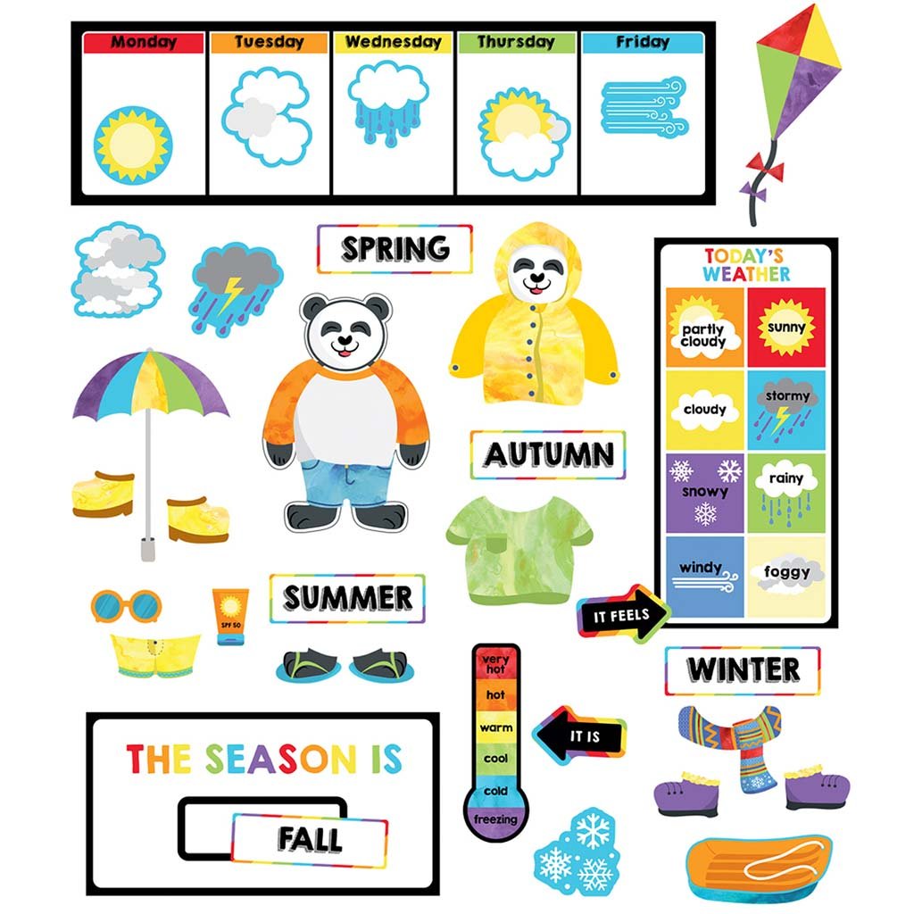 Weather Mini Bulletin Board Set Grade PK-2