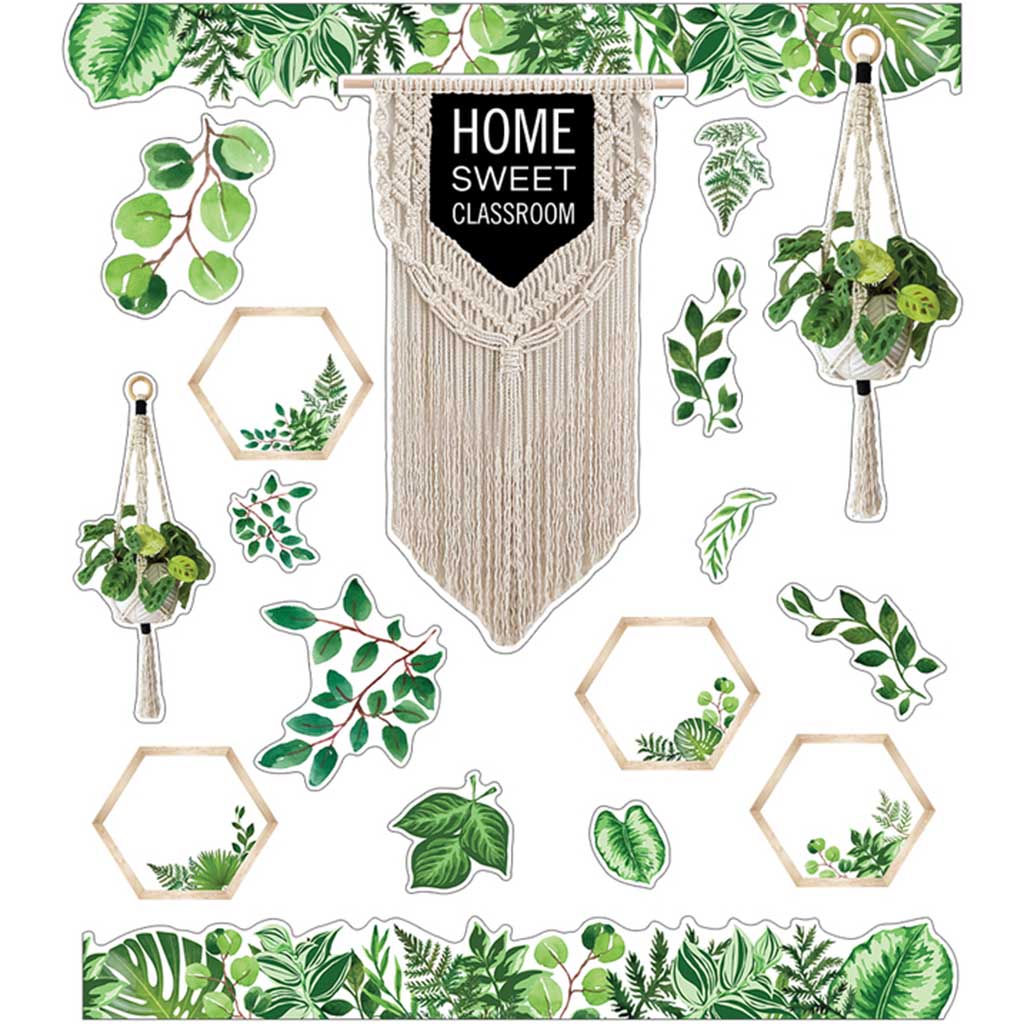 Simply Boho Home Sweet Classroom Bulletin Board Set