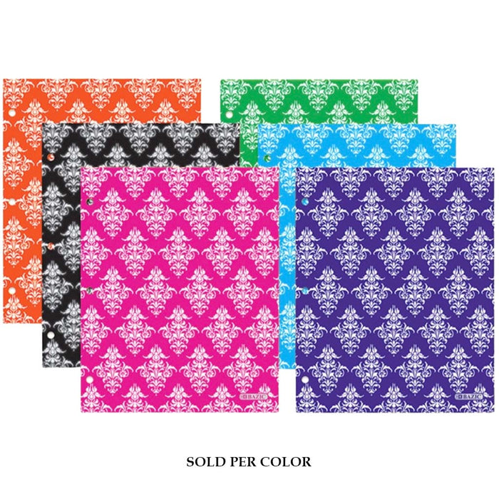 Bazic Damask 2-Pockets Portfolios