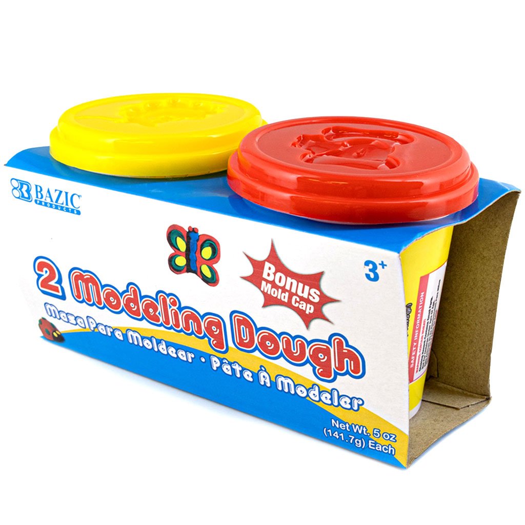 Bazic Modeling Dough Multi Color 5oz Pack of 2