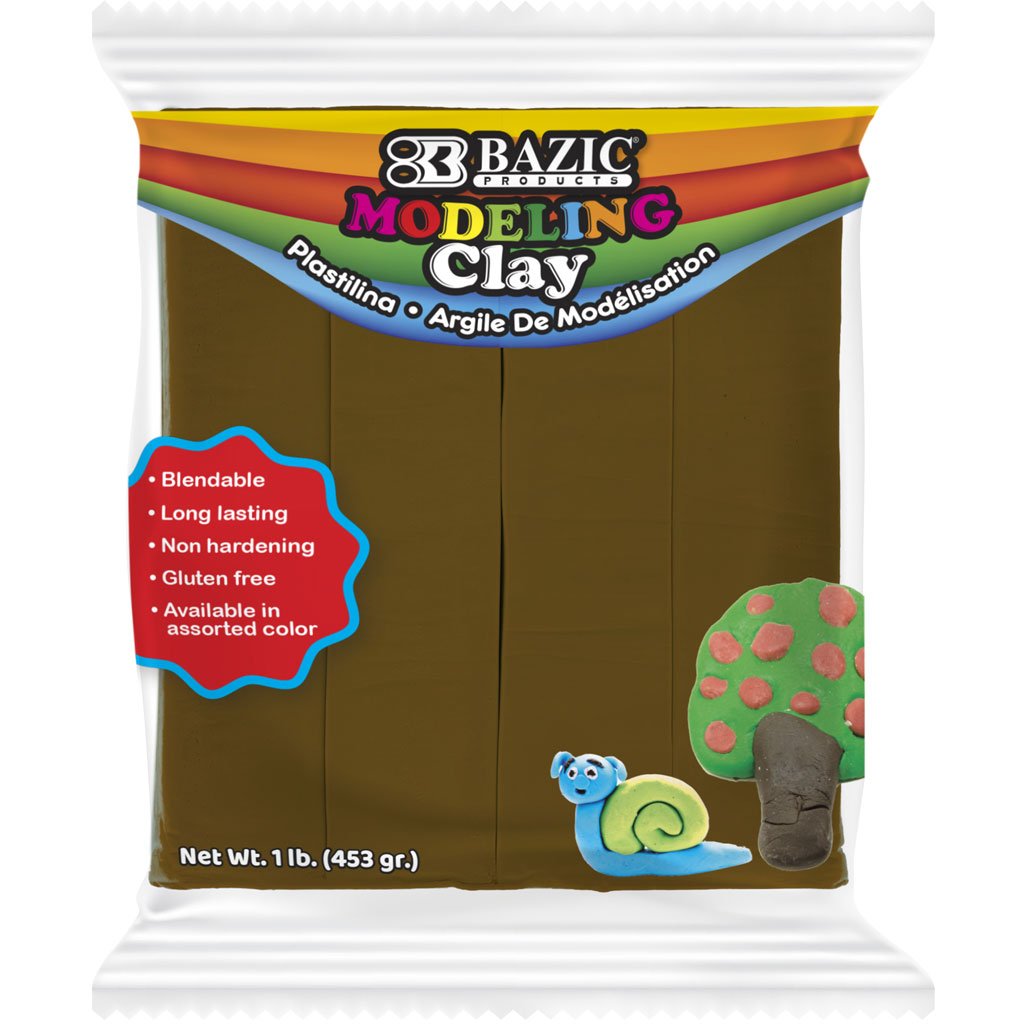 Bazic Modeling Clay 1lb Brown