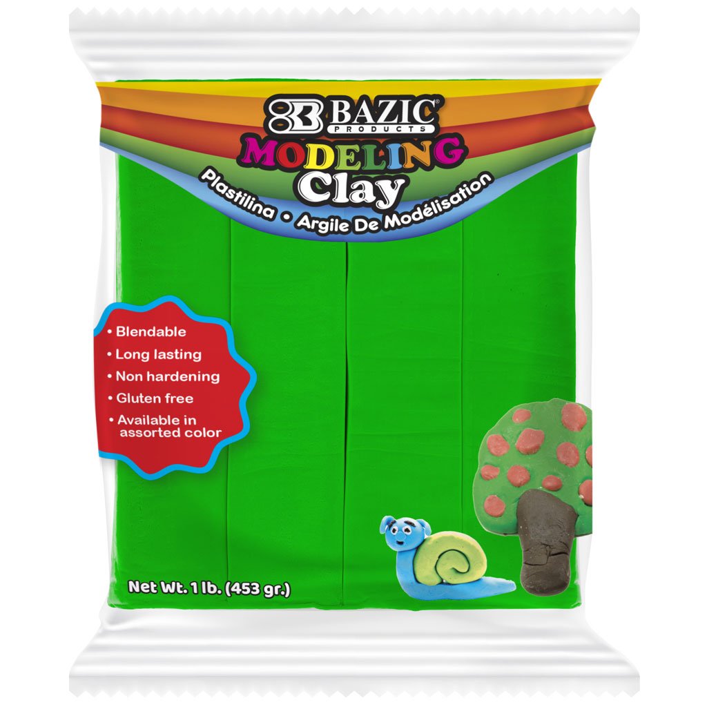 Bazic Modeling Clay 1lb Green