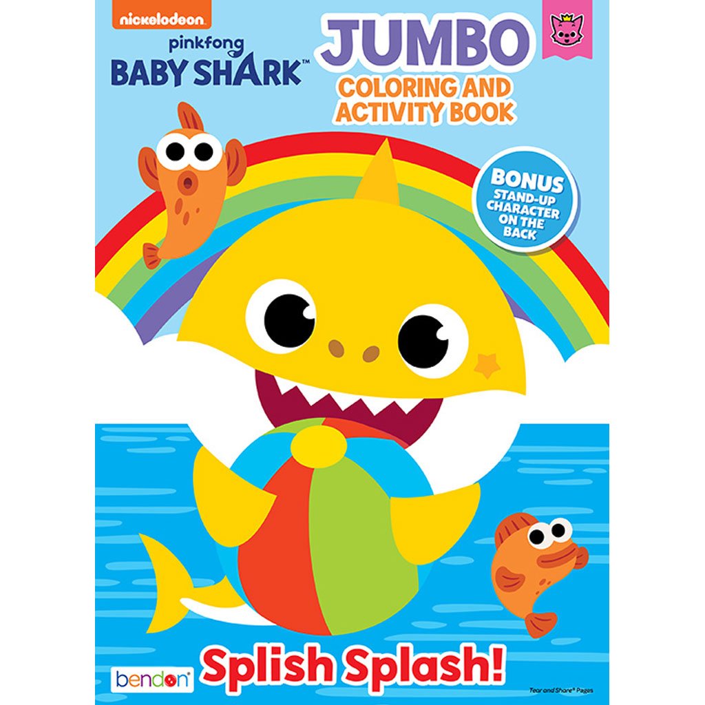 Bazic Baby Shark Splish Splash Jumbo Coloring &amp; Activity Book