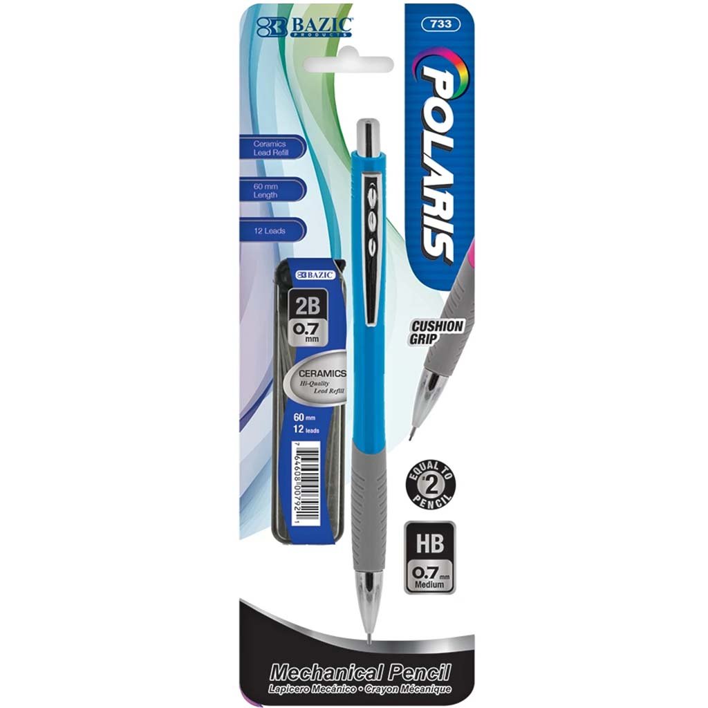 Bazic Polaris 0.7mm Mechanical Pencil with Ceramics High-Quality Lead