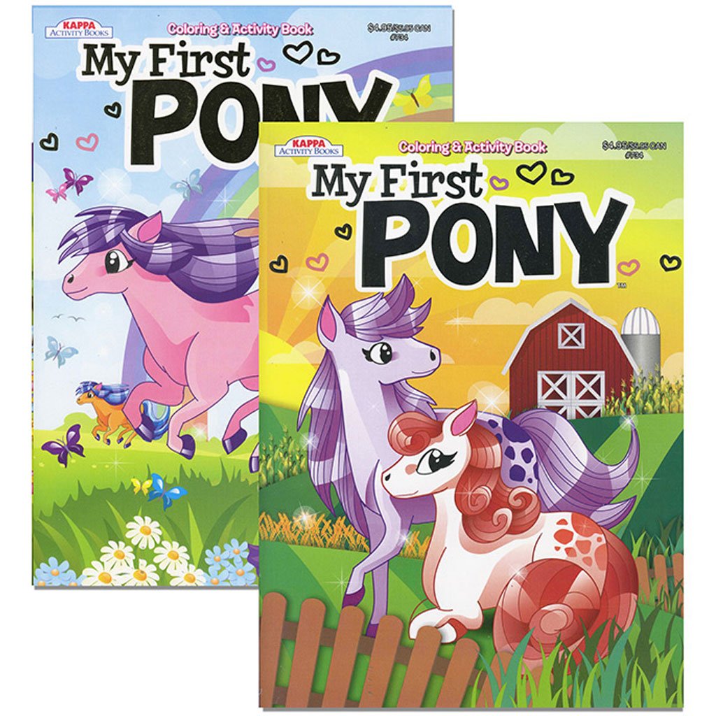 Bazic My First Pony Foil &amp; Embossed Farm Barn Coloring &amp; Activity Book