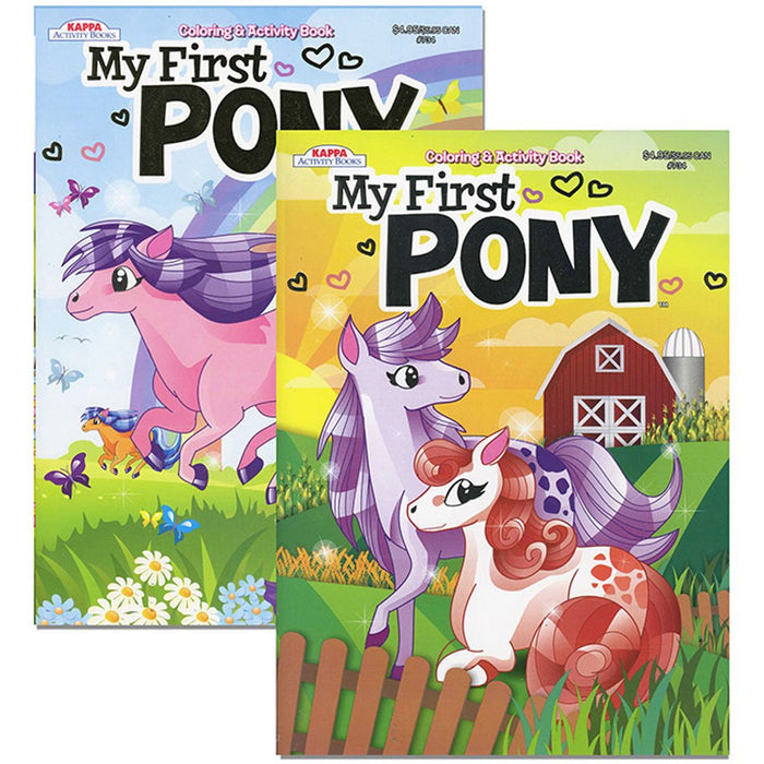 Bazic My First Pony Foil & Embossed Farm Barn Coloring & Activity Book