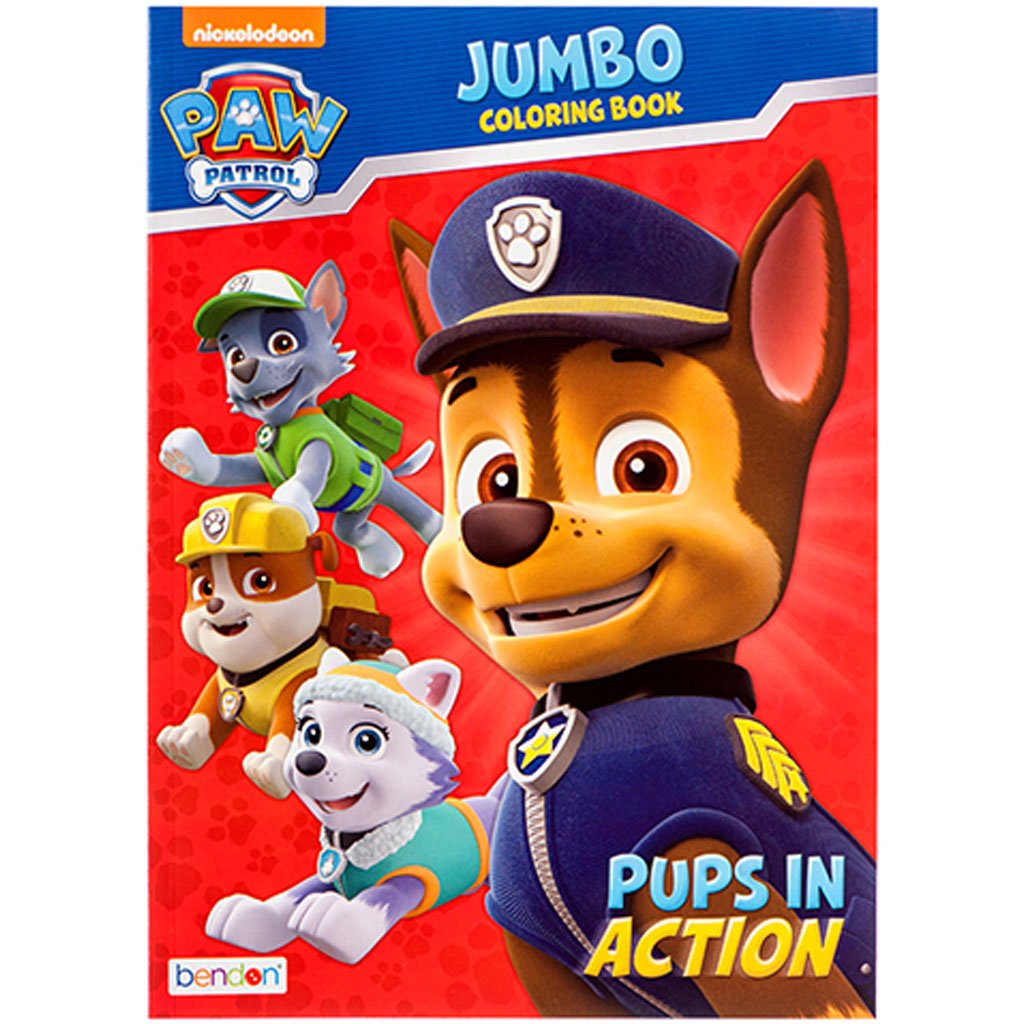 Bazic Paw Patrol Pups In Action Coloring Book