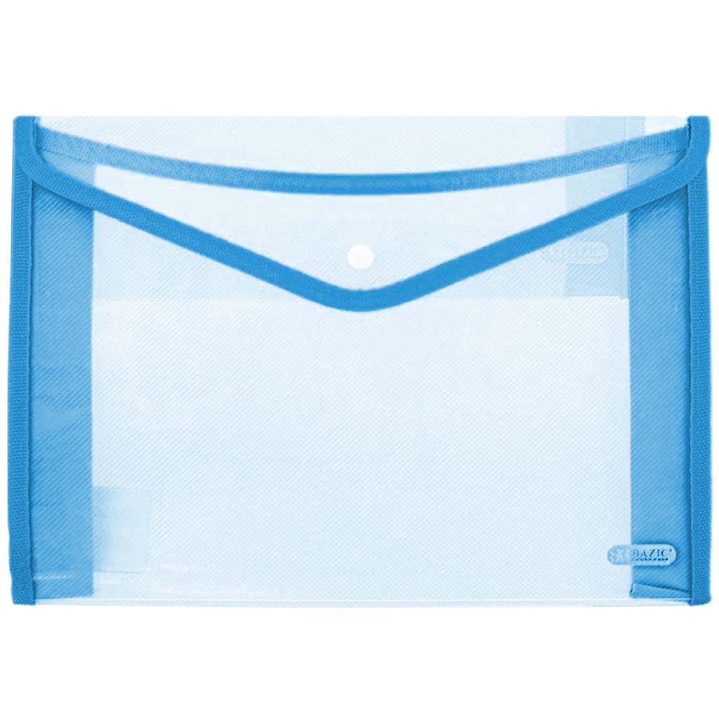 Bazic Document Holder V-Flap Clear Letter Size