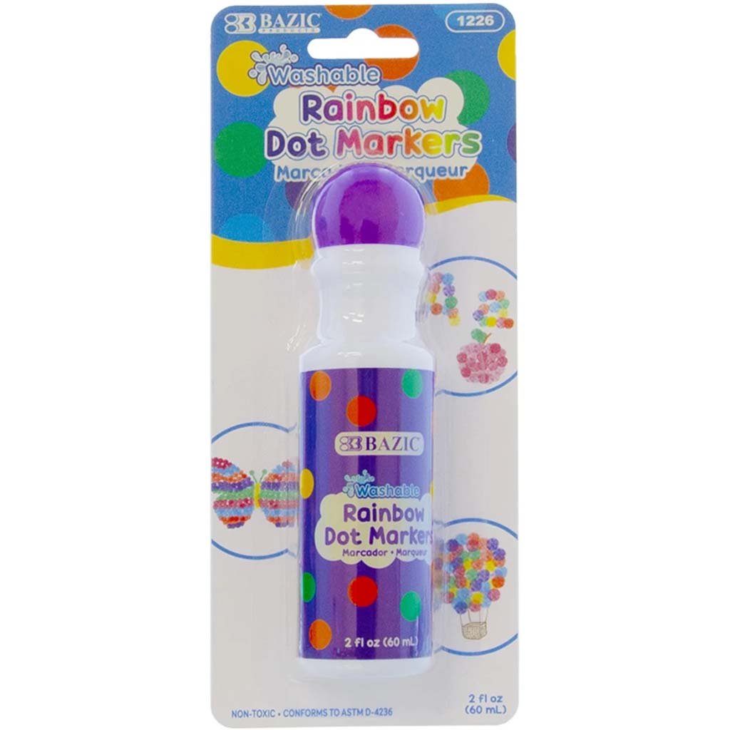 Bazic Dot Markers Washable 6 Color