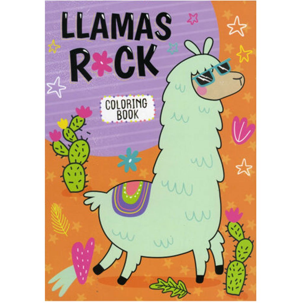 Bazic Llamas Coloring Book