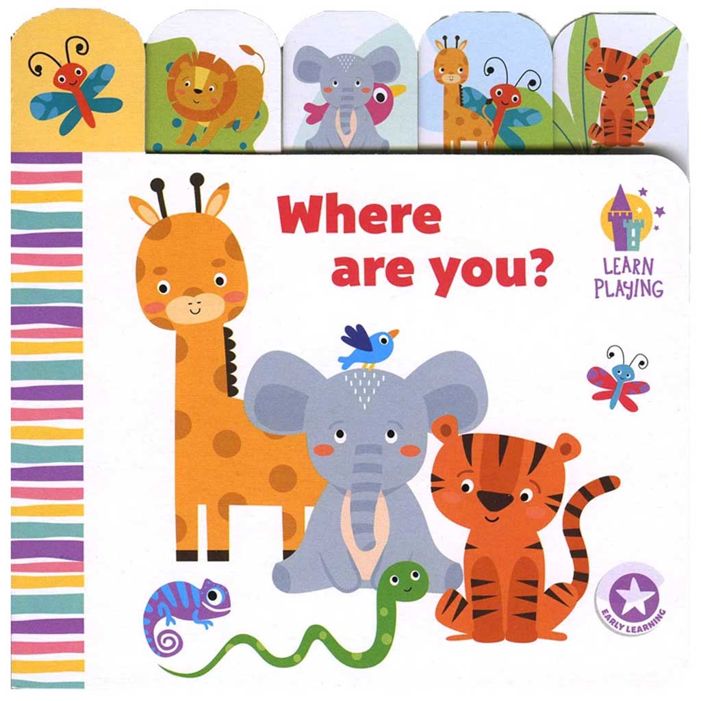 Bazic Learn and Play Board Book 6in x 6in Where Are You