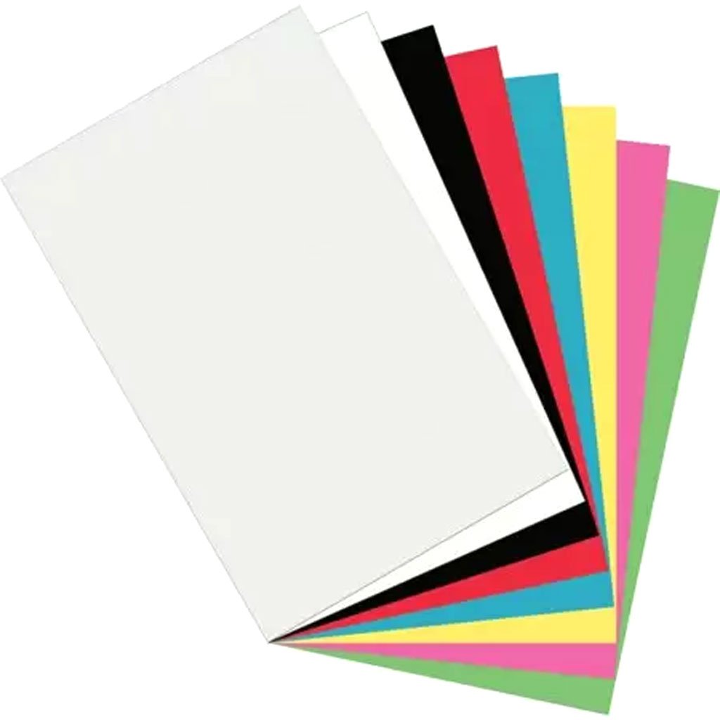 Plastic Art Sheets 8 Assorted Colors 11in x 17in