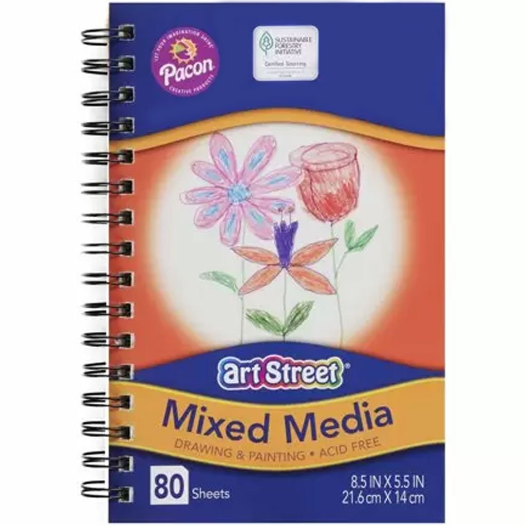Mixed Media Journals Heavyweight 8 1/2in x 5 1/2in 80 Sheets