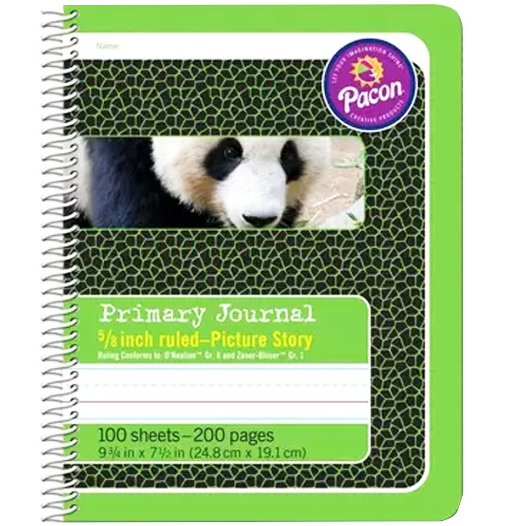 Primary Composition Books 9 3/4in x 7 1/2in Green Spiral Bound