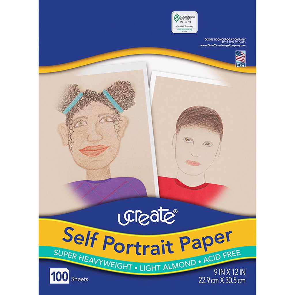 Self Portrait Paper 9in x 12in 100 Sheets Light Almond