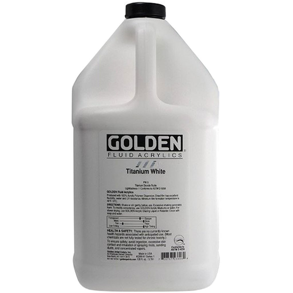 Golden Fluid Acrylic 32oz Titanium White