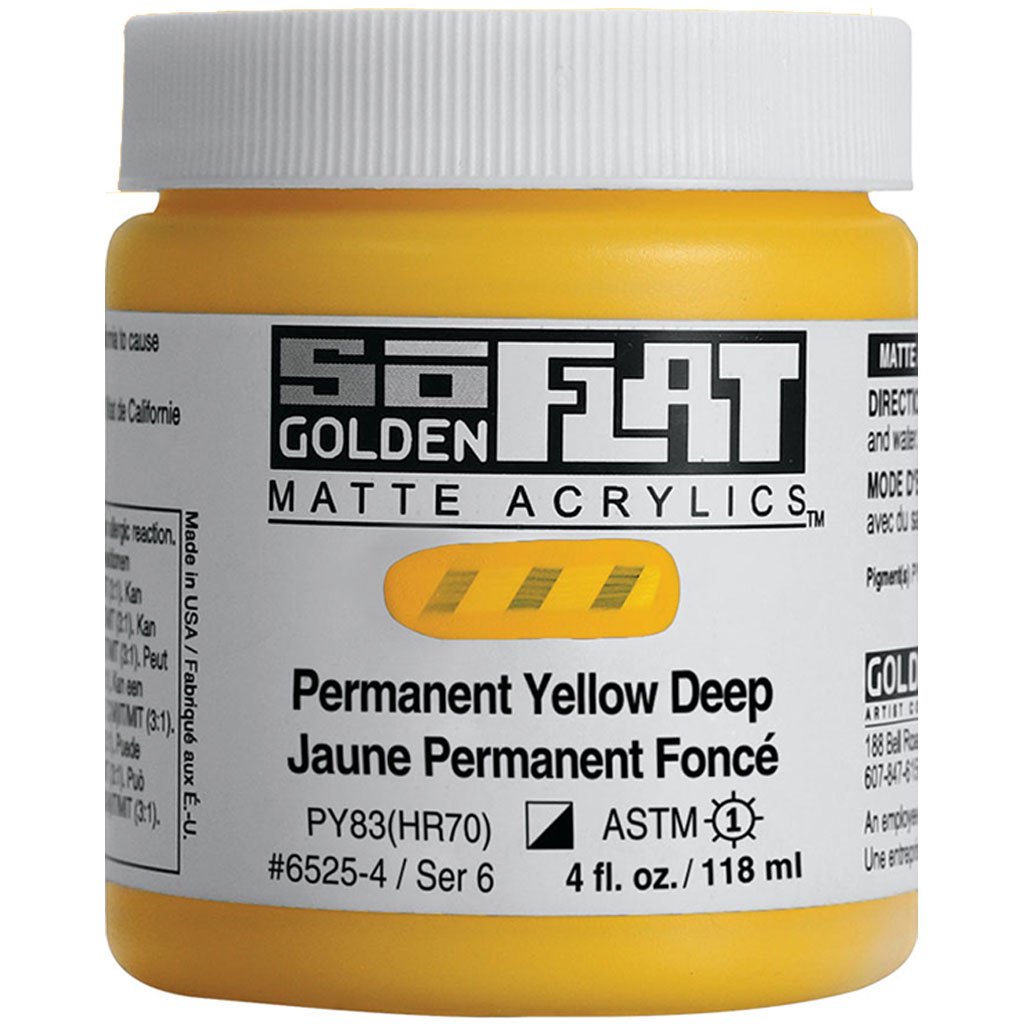 Golden SoFlat Matte Acrylic Paint 4oz